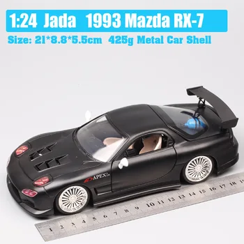 Jada 1:24 váhy classic 1993 Mazda RX-7 FD športové Diecasts & Hračky RX7 pretekárske auto model Kovového miniatúrne deti darček