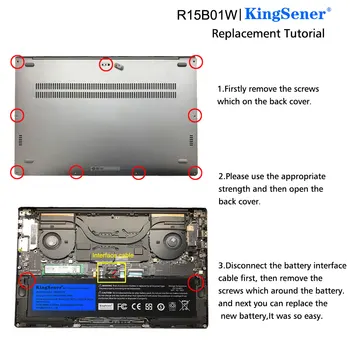 KingSener R15B01W Nový Notebook Batéria Pre Xiao Pro 15.6