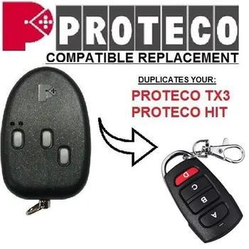 2pieces PROTECO PTX3, PROTECO HIT pevná kód garážové brány na diaľkové ovládanie výmena /Rozmnožovacie veľmi
