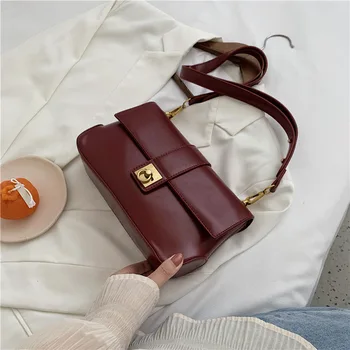 Vysoko kvalitnej umelej kože dámy taška 2020 populárne nové módne messenger taška luxusné dizajnér žien malé námestie, taška