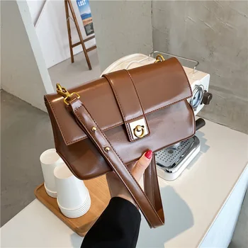Vysoko kvalitnej umelej kože dámy taška 2020 populárne nové módne messenger taška luxusné dizajnér žien malé námestie, taška