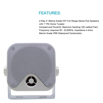 Morské Bluetooth Stereo Rádio Audio Prijímač, Prehrávač MP3+4