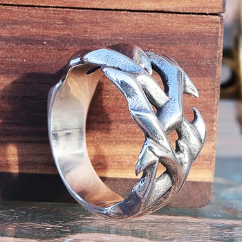Vintage Duté, Dizajn z Nehrdzavejúcej Ocele Tŕnie Mužov Krúžok Pár Prstene Pre Mužov, Ženy v Pohode Nordic Viking Príslušenstvo Šperky
