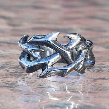 Vintage Duté, Dizajn z Nehrdzavejúcej Ocele Tŕnie Mužov Krúžok Pár Prstene Pre Mužov, Ženy v Pohode Nordic Viking Príslušenstvo Šperky