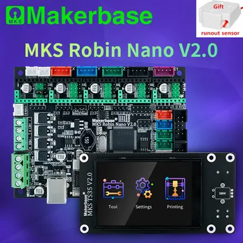 MAKERBASE MKS Robin Nano V2.0 radič riadiacej dosky TFT35 displej MKS Robin Wifi monitor tmc2209 tmc2225 stepper ovládač