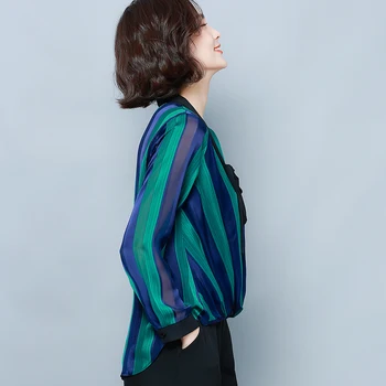 2020 jeseň nový kórejský dámskej módy prekladané tvaru dlho puzdre tričko dámske jeseň office elegantné a pohodlné top