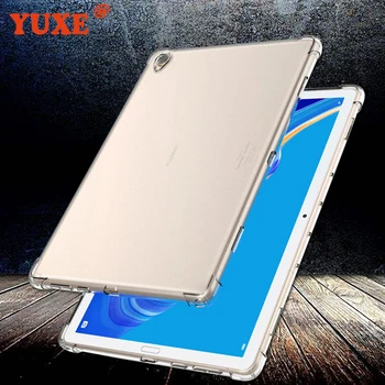 Kryt Na Huawei MediaPad M3 Lite 8 CPN-L09 CPN-W09 CPN-AL00 8.0 Tablet Prípade TPU Silikónový Transparentný Slim Airbag Kryt Proti pádu