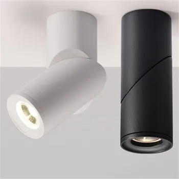 1pcs Vysokej kvality Povrchovú montáž Rotujúcej COB LED stmievateľné Svietidlá ac85-265V 10W 15W 20W LED Stropné Svietidlo Bodové Svetlá