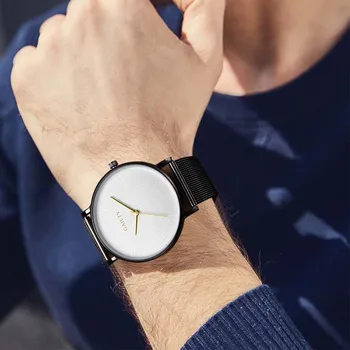 Quartz náramkové hodinky Módne Tenký, Minimalistický Zápästie Oka Kapela Sledovať Bežné 2020 Unisex Vlastný Dizajn Hodinky pre Milovníkov Muž Žena