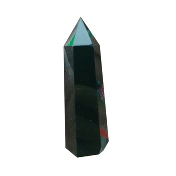 Prírodný Krištáľ kameň Fluorite Obsidian Stĺpec Bod Uzdravenie Šesťhranné Jeden tip stĺpec ukončená bodov liečivý kryštál palička