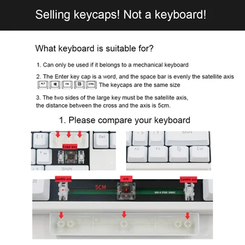 Keycaps Double Shot Podsvietený PBT/ABS Puding Keycap Set s Ramenami pre KUTILOV, Cherry MX Mechanické Klávesnice, Black & White