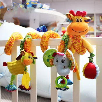 Nový Príchod Baby Hračky Roztomilý Hudobné Žirafa Multifunkčná detská Postieľka Posteľou Visí Zvon Vzdelávacie Hračky pre Deti, Hrkálky