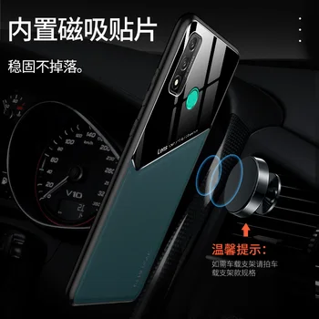 Pre Huawei P Smart 2020 Prípade Luxusné Kožené Magnetické Telefón Úplné Pokrytie Prípade Y7 Pro Y9 2018 2019 Česť Hrať 4 4t-taktné Pro Späť Prípadoch