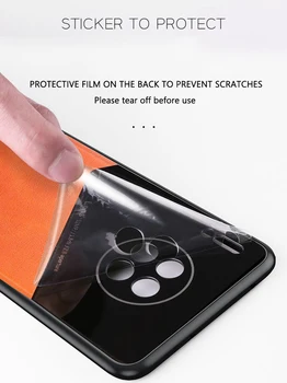 Pre Huawei P Smart 2020 Prípade Luxusné Kožené Magnetické Telefón Úplné Pokrytie Prípade Y7 Pro Y9 2018 2019 Česť Hrať 4 4t-taktné Pro Späť Prípadoch