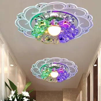 3/5w Moderné LED Stropné svietidlo Crystal Kruhové Mini Stropné Svietidlo Rotunda Svetlo Pre Obývacia Izba Uličkou Chodby, Kuchyne