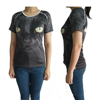 Noisydesigns 3D Pug Psa Vytlačené Dámske T Shirt Europ Lete Ženy Dievča Legrační Zviera v Pohode Novinka Krátke Sleeve Tee Šaty, Topy