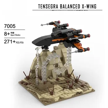 Technic Tensegrity Sochy MOC Set Star X-wing Wars Série Falcon Battleship DIY Model Stavebné Bloky, Hračky Kreatívne Darčeky