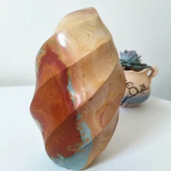 Prírodný kameň achát plameň zdobené kamenné ice cream feng shui crystal Liečivé kamene a kryštály