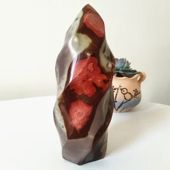 Prírodný kameň achát plameň zdobené kamenné ice cream feng shui crystal Liečivé kamene a kryštály