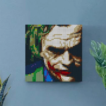 2304pcs Tvorivé Pixel Mozaikové Umenie Maľba Joker-Film Dark JoaquinING Phoenix Hračky, Darčeky Deti Deti Zber Dekorácie