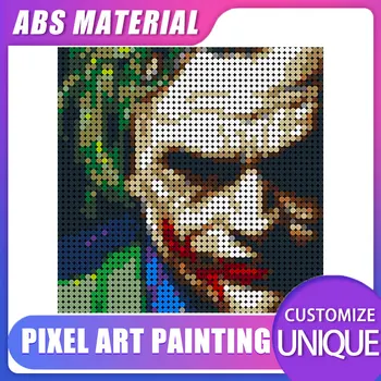 2304pcs Tvorivé Pixel Mozaikové Umenie Maľba Joker-Film Dark JoaquinING Phoenix Hračky, Darčeky Deti Deti Zber Dekorácie