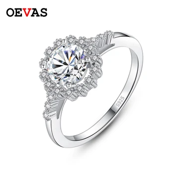 OEVAS 1 Karát Lab Pestuje Moissanite Snubné Prstene Pre Ženy Najvyššej Kvality, 925 Sterling Silver Strany Jemné Šperky Veľkoobchod