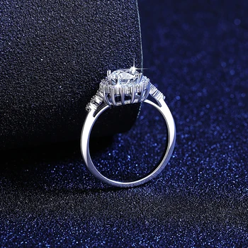 OEVAS 1 Karát Lab Pestuje Moissanite Snubné Prstene Pre Ženy Najvyššej Kvality, 925 Sterling Silver Strany Jemné Šperky Veľkoobchod