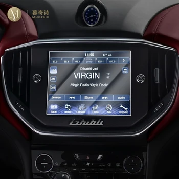 Pre Maserati Ghibli-2016 Auta GPS navigácie film na LCD obrazovke Tvrdené sklo ochranný film Anti-scratch Film Interiérové Prestavby