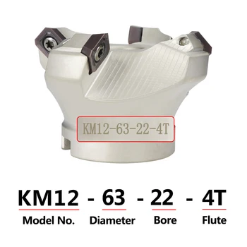 XCAN KM12R63-22-4t-taktné Tvár Mlyn Spojka so Karbidu Vložiť CNC Sústružnícke Obrábacie stroje na Frézovanie Fréza