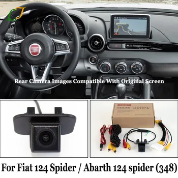 Pre FIAT Abarth 124 spider 348 2017 2018 2019 2020 2021 Originálny displej HD Zadné Vízia Zálohy Zadnej strane Fotoaparátu S Konektorom