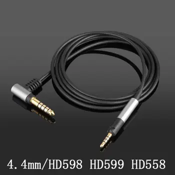 4.4 mm/2,5 mm VYVÁŽENÝ Zvukový Kábel Pre -Sennheise HD595/558 /518 /598 Cs SE SR HD599/569/579 2.30 som 2.20 S 2.30 g slúchadlá