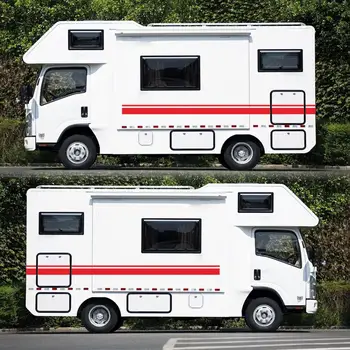 5 ks Karavan Pruhy Samolepky Pre Camper Van Horsebox Caravan RV nálepky Automobilov, Dekorácie, Nálepky