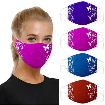 Muži Ženy Móda Motýľ Tlače, Masku na Tvár Vonkajšie Prachotesný Haze Ochranné Masky Opakovane Umývateľný Masky Filtra Maska Masque 1PC