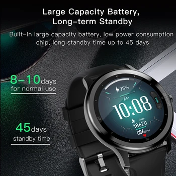 Smart hodinky 2020 vodotesný IP68 1.28 palcový Passometer Budík Srdcovej frekvencie Tracker smartwatch mužov pre apple samsung huawei