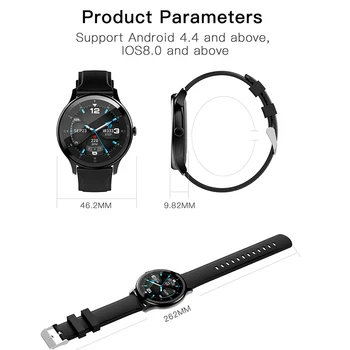 Smart hodinky 2020 vodotesný IP68 1.28 palcový Passometer Budík Srdcovej frekvencie Tracker smartwatch mužov pre apple samsung huawei