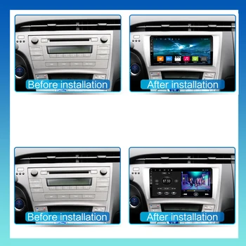 4G 64 G autorádia pre Toyota Prius 3 XW30 2009-LHD Multimediálne DVD Prehrávač 1 2 Din Android 10 8 Jadro Autoradio Stereo Anténa