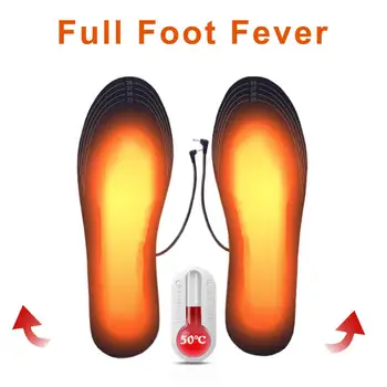 Nové Vyhrievané Obuvi Vložky USB Elektrické Nohy Otepľovanie Pad Nohy Teplejšie Ponožky, Podložku Mat Zimné Outdoorové Športy Vykurovacej Vložky v Zime v Teple