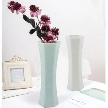 Kreatívne Kvetinové Vázy Imitácia Keramické Anti-jeseň Vázy Svadobné Obývacia Izba Domáce Dekorácie Kvet Usporiadanie