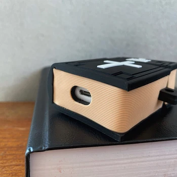 3D Biblie Svätej knihy prípade pre airpods 1 2 charge box mäkké silikónové Bluetooth bezdrôtové slúchadlá chrániť kryt pre AirPods Pro coque