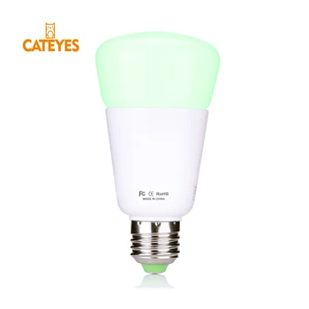 Smart home E27 9W Zigbee zll RGBW Bezdrôtový WIFI App Riadenie LED Žiarovka Inteligentné osvetlenie lampa zmena farby také AC100-240V