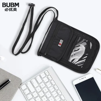 BUBM Unisex Cestovné Krku Puzdro, Peňaženku s RFID Blokovanie, Pas Držiteľ Kreditnej Karty Prípade, aby sa Vaše Peniaze a Dokumenty v Bezpečí