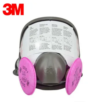 3M 6800+2091 Bezpečnosti Ochranný Respirátor, Maska Žiarenia, ktorý je Mimoriadne odolný Proti Olej/ Non-olej Tuhých LT054