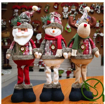 48 cm Vianoce Bábiky Strom Decor Snehuliak Santa Claus, Soby Stojí Bábiky, Hračky, Vianočné Ozdoby Domáce Stranu Okna, Dekorácie, Darčeky