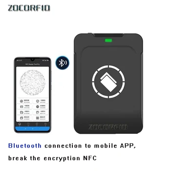 Bluetooth Android RFID Šifrované Programátor NFC Kopírka Rozmnožovacie NFC kariet Smart Card Reader Spisovateľ 13.56 MHz UID Karty Značky USB