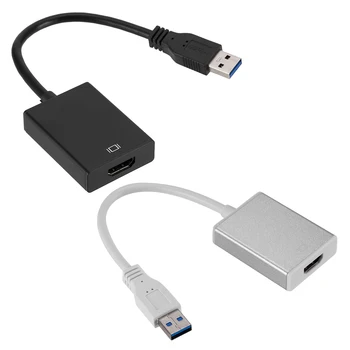 Externé Video Card Multi Monitor Adapter USB 3.0 na 1080p HDMI Adaptér USB Typu A Samec na HDMI Žena Externej grafickej Karty