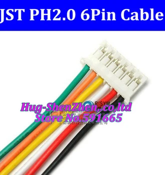 Vysoká kvalita 20pcs/veľa JST 2.0 mm PH2.0 PH 2.0 6pin PH-6p konektor s káblom 100 mm drôt 24AWG