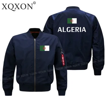 XQXON-Alžírsko Vlajka Bundy Ležérne Módne Noví ľudia, Kabáty Bundy Vytlačené Človeka, Vojenské Bundy Plus Veľkosť S-6XL J148