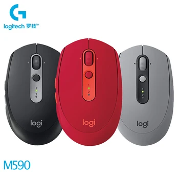 Logitech M590 Vypnúť Bezdrôtové Bluetooth Myš 2,4 GHz Zjednotenie Duálny Režim 1000 DPI Multi-Zariadenia Optické Silent Mouse Office PC Myši