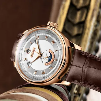 HAZEAL mužov náramkové hodinky pánske automatické hodinky top značky luxusné muž nepremokavé oblečenie samostatne vietor mechanické náramkové hodinky reloj hombre