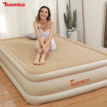 Nafukovacie matrace dvojité domácnosti, outdoor air vankúš posteľ list ľudí, zvýšenie prenosné skladacie postele lenivý nafukovacie postele